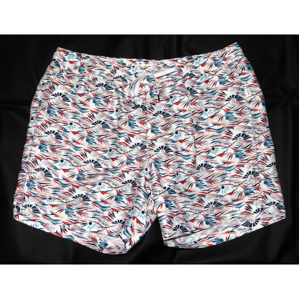 Onia White Sunrise Charles Swim Trunk‎ 5" Size XL